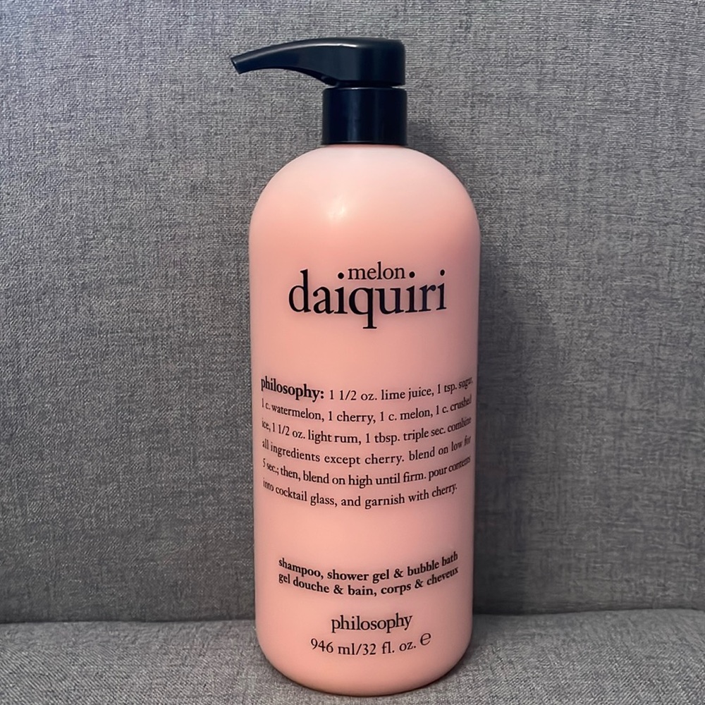 NEW Philosophy 32 oz sealed Melon Daiquiri shampoo, shower gel & bubble bath